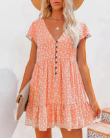 Robe Courte d'Été pour Femme Coupe Ample