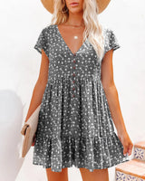 Robe Courte d'Été pour Femme Coupe Ample
