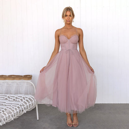 Robe de Soirée Femme Cintrée en Maille pour Occasions Festives