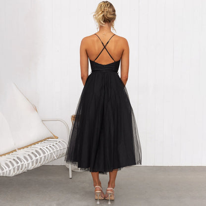 Robe de Soirée Femme Cintrée en Maille pour Occasions Festives