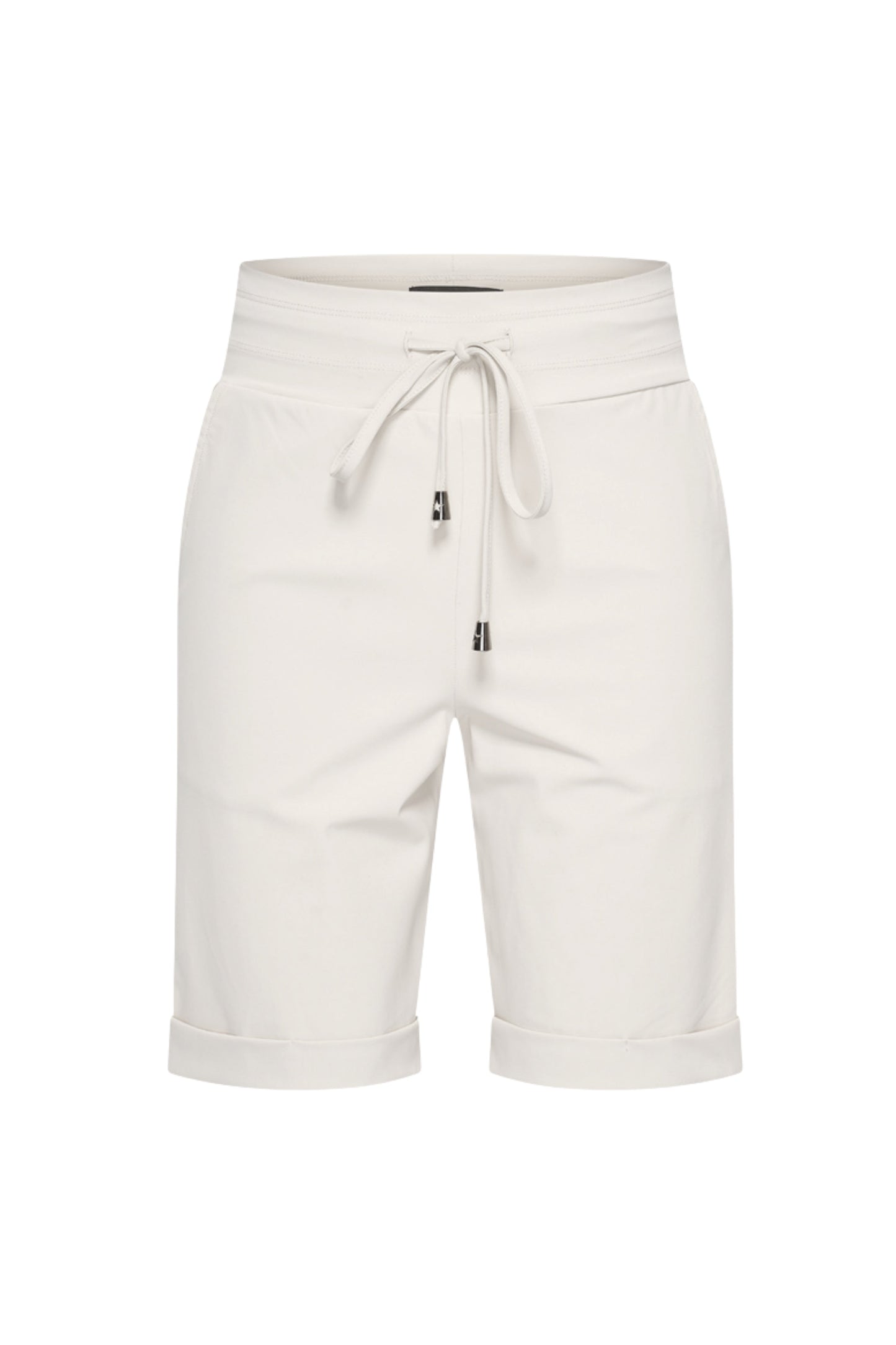 Femme Short à Taille Élastiquée avec Cordon de Serrage et Poches